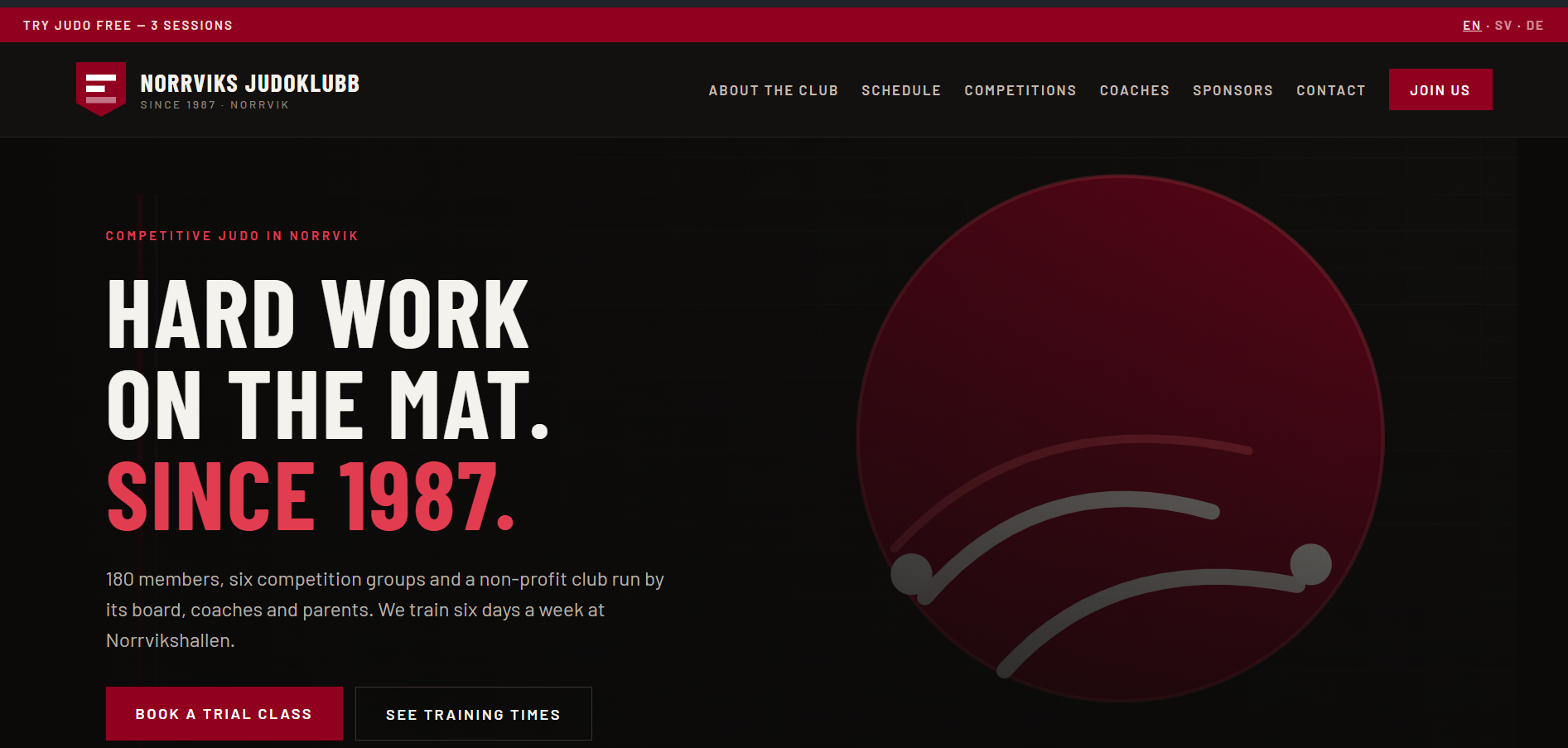Norrviks Judoklubb — demo club site